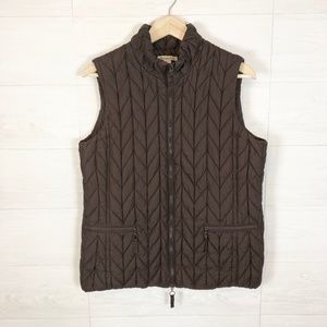 Puffer Vest Chocolate Brown by Coldwater Creek M